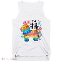 Id Hit That Funny Mexican Llama Pinata Tank Top thumb 0