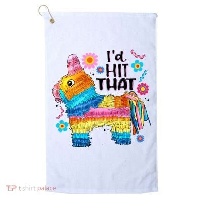 Id Hit That Funny Mexican Llama Pinata Golf Towel