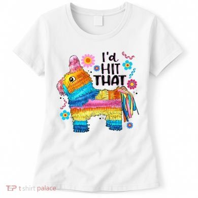 Id Hit That Funny Mexican Llama Pinata Women's T-Shirt