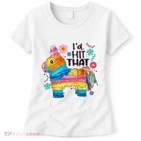 Id Hit That Funny Mexican Llama Pinata Women's T-Shirt thumb 0
