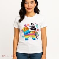 Id Hit That Funny Mexican Llama Pinata Women's T-Shirt thumb 4