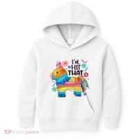 Id Hit That Funny Mexican Llama Pinata Kids Hoodie thumb 0