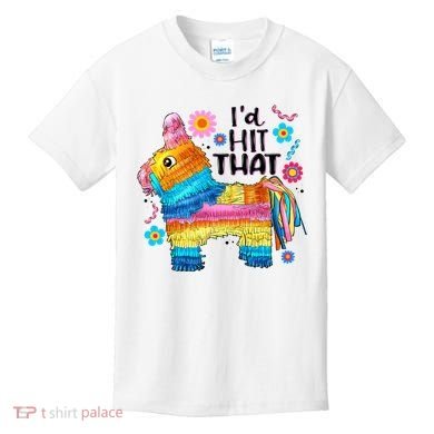 Id Hit That Funny Mexican Llama Pinata Kids T-Shirt
