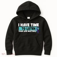 I Have Time Your Life Matters Suicide Awareness Kids Hoodie thumb 0