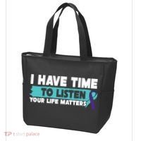 I Have Time Your Life Matters Suicide Awareness Tote Bag thumb 3