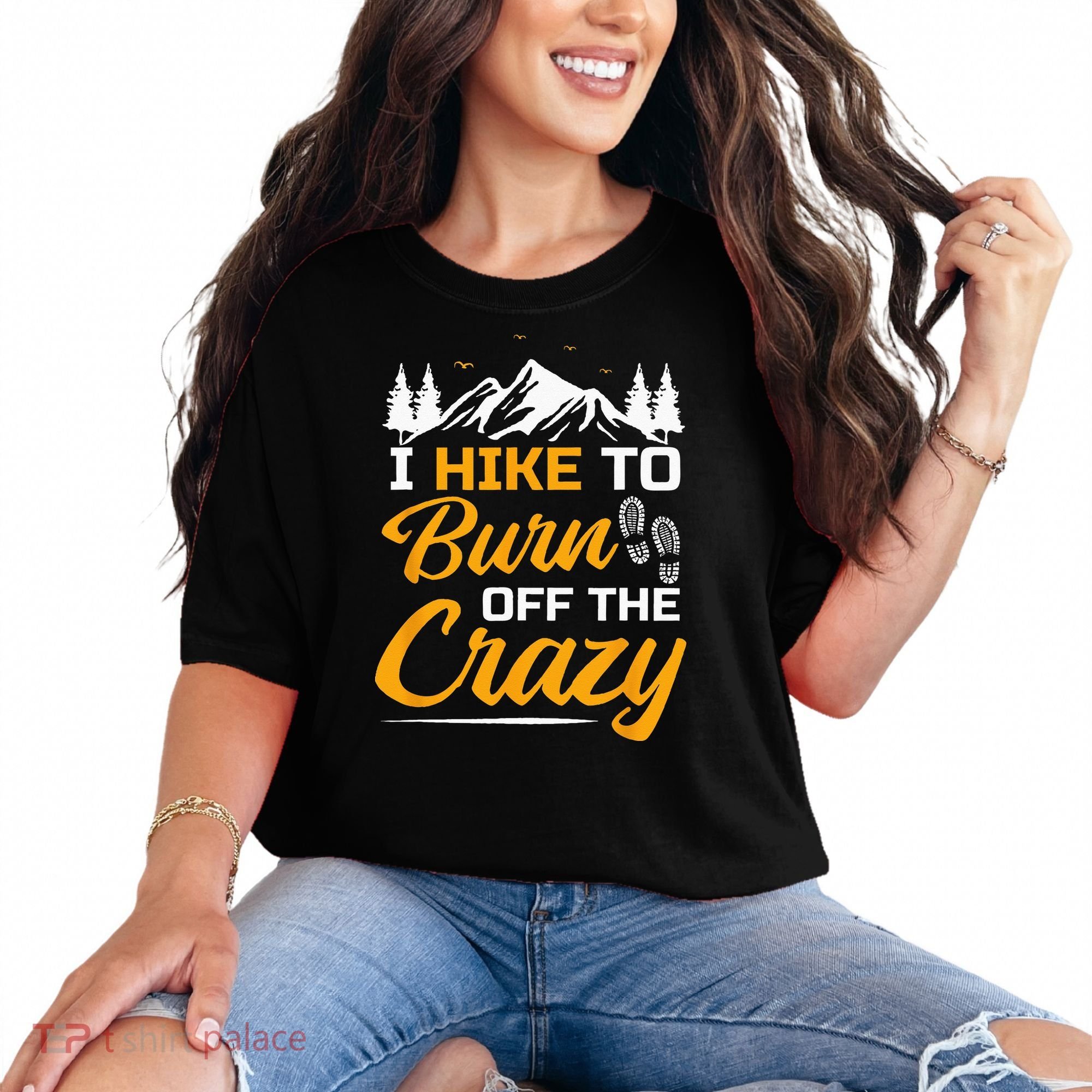 I Hike To Burn Off The Crazy Funny Hiking Comfort Colors T-Shirt