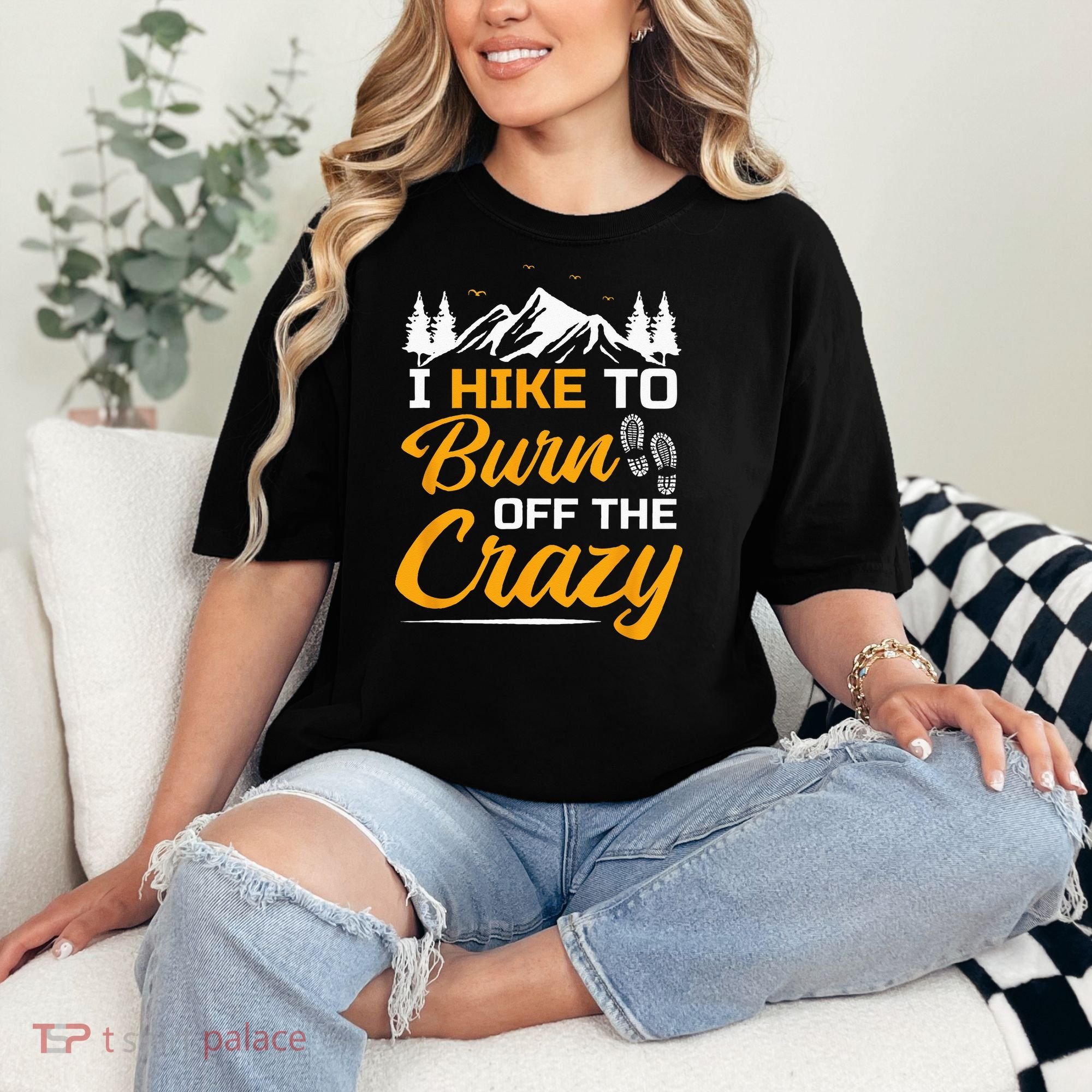 I Hike To Burn Off The Crazy Funny Hiking Comfort Colors T-Shirt
