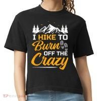 I Hike To Burn Off The Crazy Funny Hiking Comfort Colors Boxy T-Shirt thumb 0