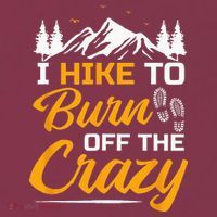 I Hike To Burn Off The Crazy Funny Hiking 16oz Travel Tumbler thumb 2