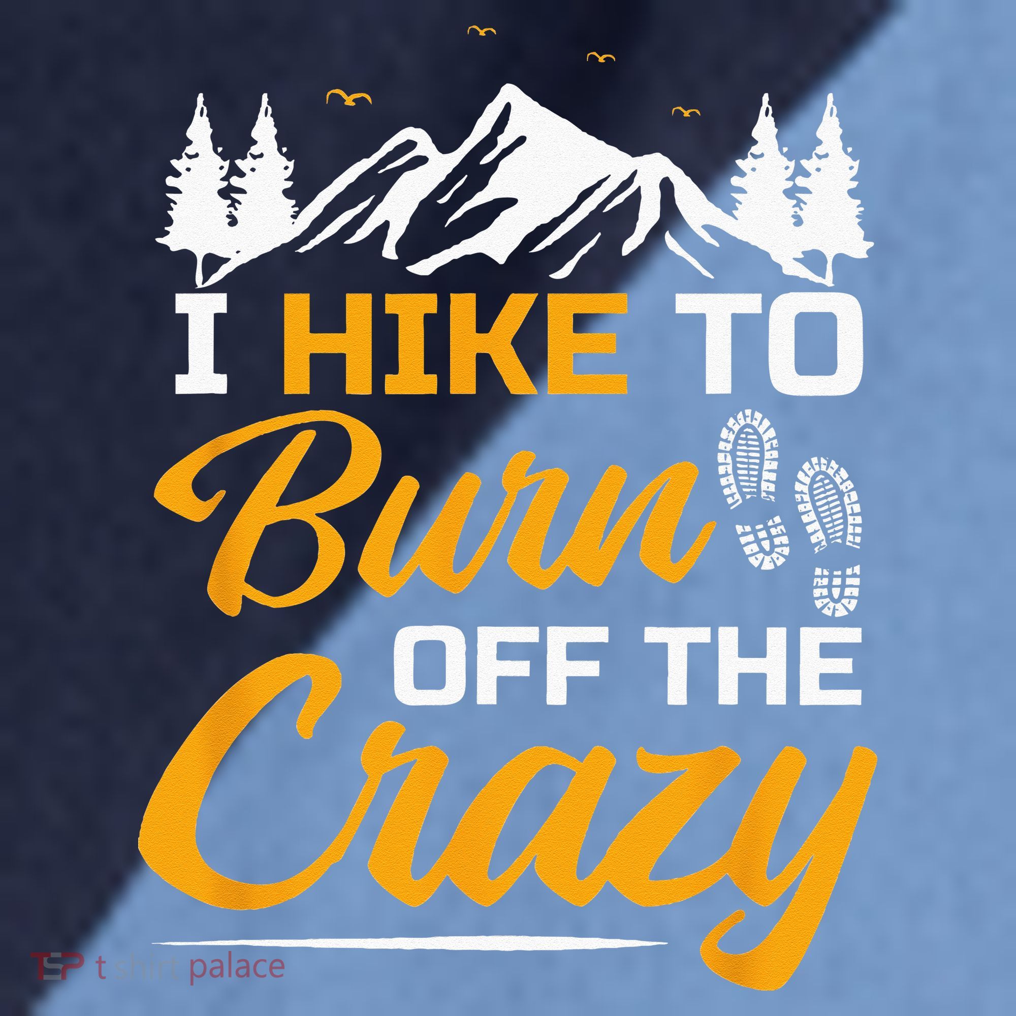 I Hike To Burn Off The Crazy Funny Hiking Raglan Baseball Sleeve Shirt