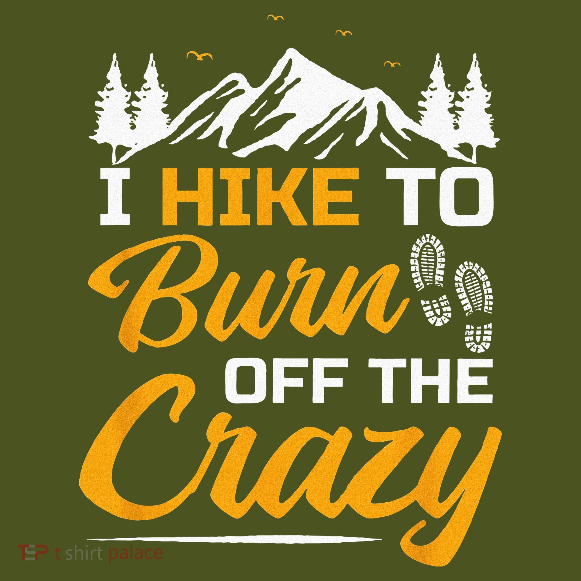 I Hike To Burn Off The Crazy Funny Hiking The Baniff Cuffed Pom Beanie