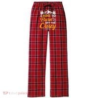 I Hike To Burn Off The Crazy Funny Hiking Women's Flannel Plaid Pajama Pants thumb 0