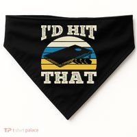 I'd Hit That Bag Bean Cornhole USA-Made Doggie Bandana thumb 0