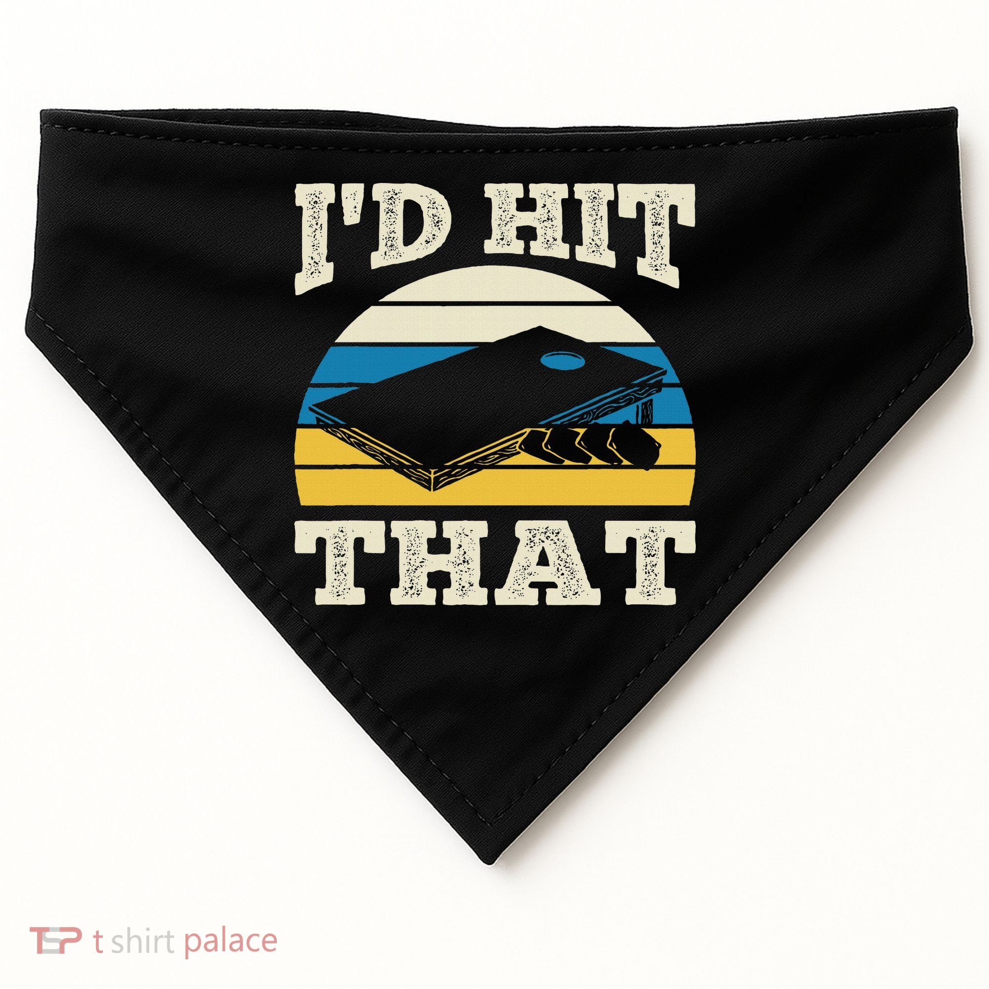 I'd Hit That Bag Bean Cornhole USA-Made Doggie Bandana