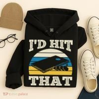 I'd Hit That Bag Bean Cornhole Hoodie thumb 4