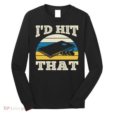 I'd Hit That Bag Bean Cornhole Long Sleeve Shirt