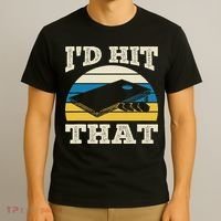 I'd Hit That Bag Bean Cornhole T-Shirt thumb 3