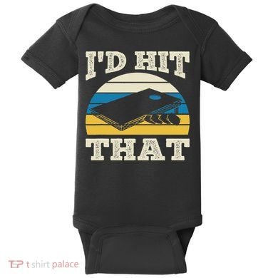 I'd Hit That Bag Bean Cornhole Baby Bodysuit