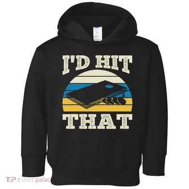 I'd Hit That Bag Bean Cornhole Toddler Hoodie