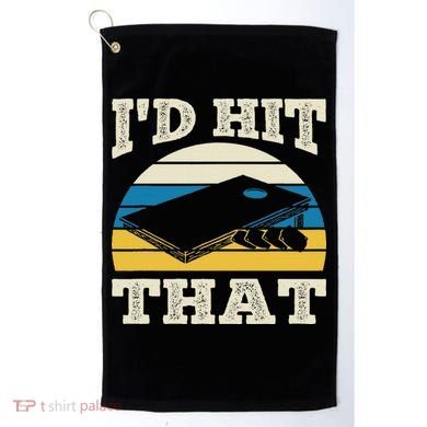 I'd Hit That Bag Bean Cornhole Golf Towel