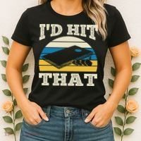 I'd Hit That Bag Bean Cornhole Women's T-Shirt thumb 2