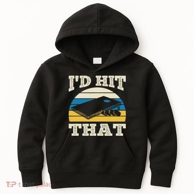I'd Hit That Bag Bean Cornhole Kids Hoodie