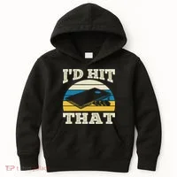I'd Hit That Bag Bean Cornhole Kids Hoodie thumb 0
