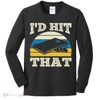 I'd Hit That Bag Bean Cornhole Kids Long Sleeve Shirt thumb 0