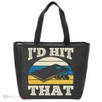 I'd Hit That Bag Bean Cornhole Tote Bag thumb 0