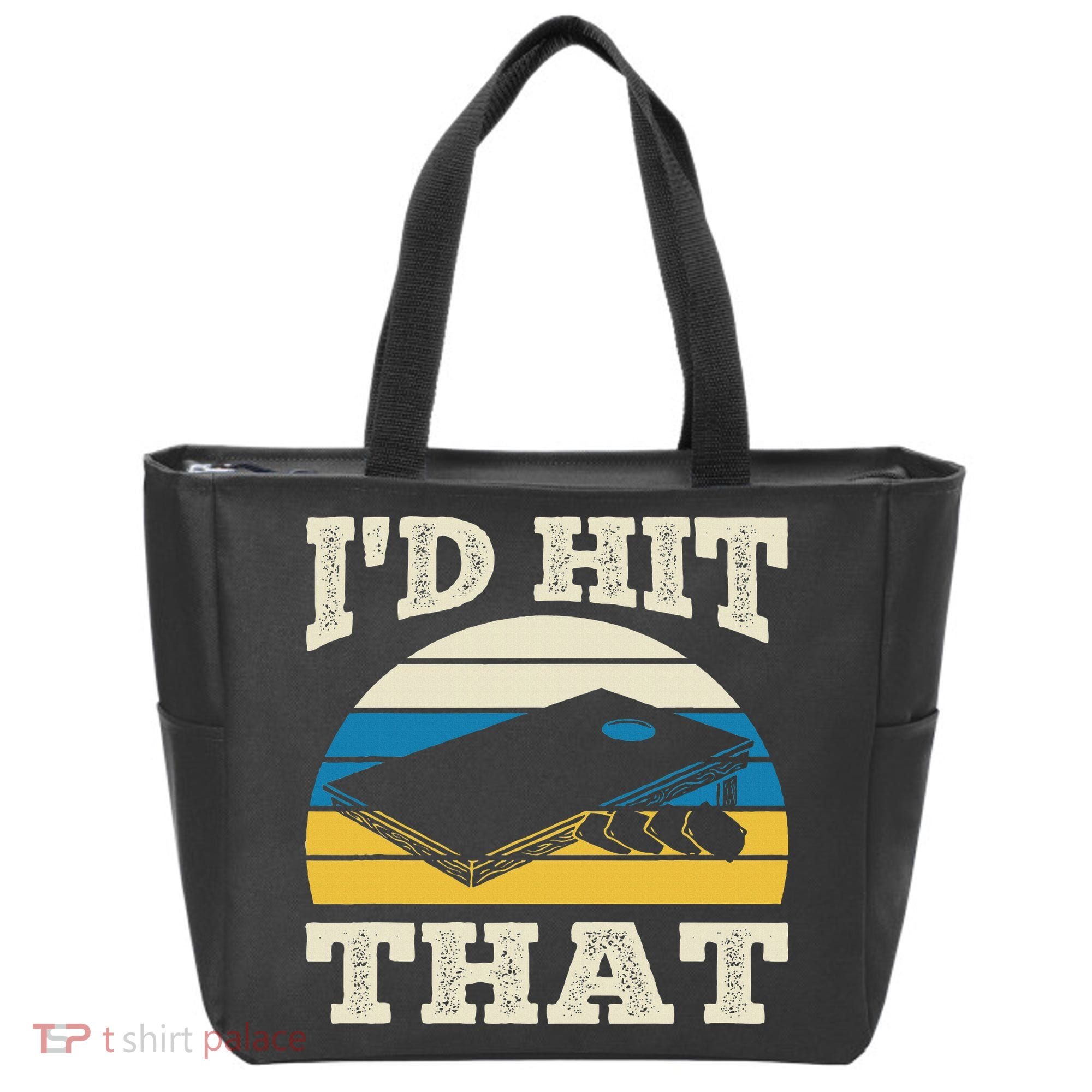 I'd Hit That Bag Bean Cornhole Tote Bag