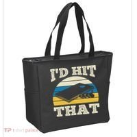 I'd Hit That Bag Bean Cornhole Tote Bag thumb 2