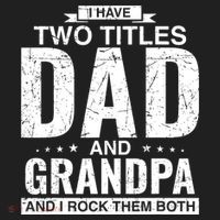 I Have Two Titles Dad And Grandpa Fathers Day Golf Towel thumb 3