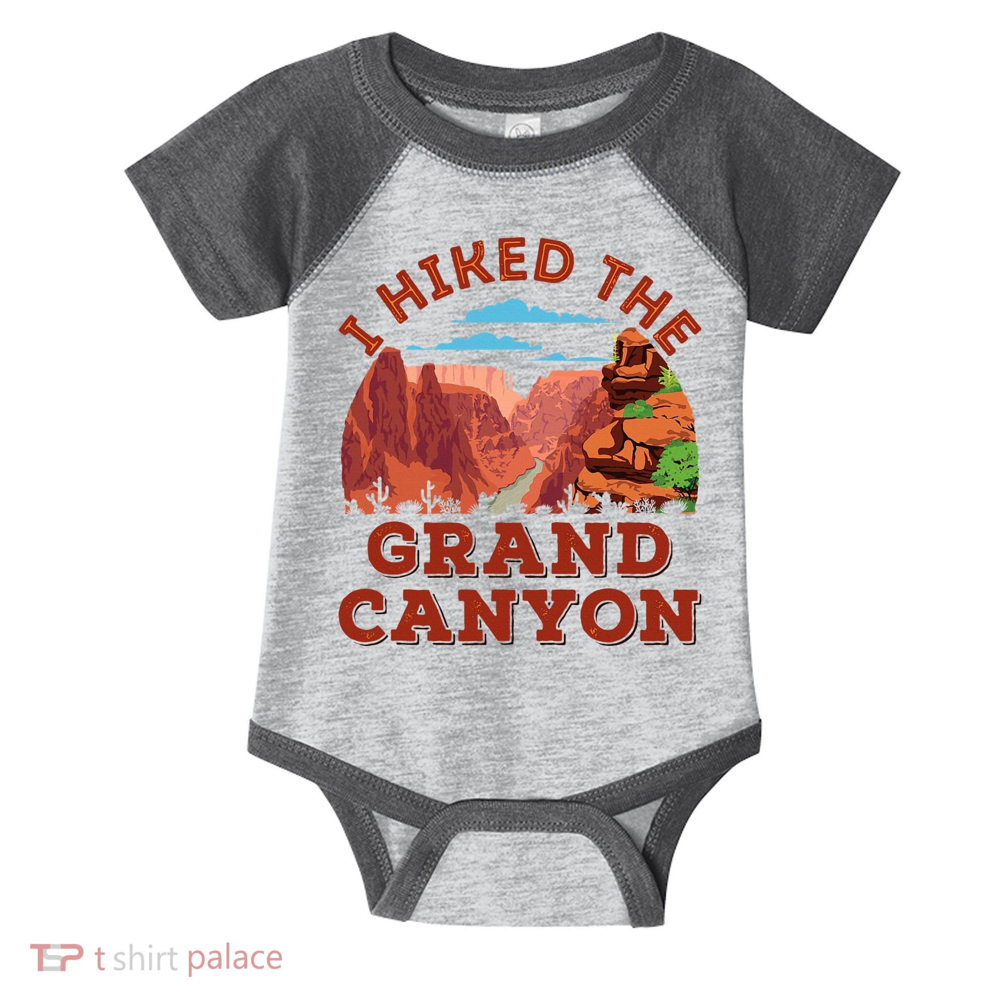 I Hiked The Grand Canyon Souvenir Hiker Hiking  Infant Baby Jersey Bodysuit