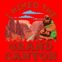 I Hiked The Grand Canyon Souvenir Hiker Hiking  Santa Hat thumb 1