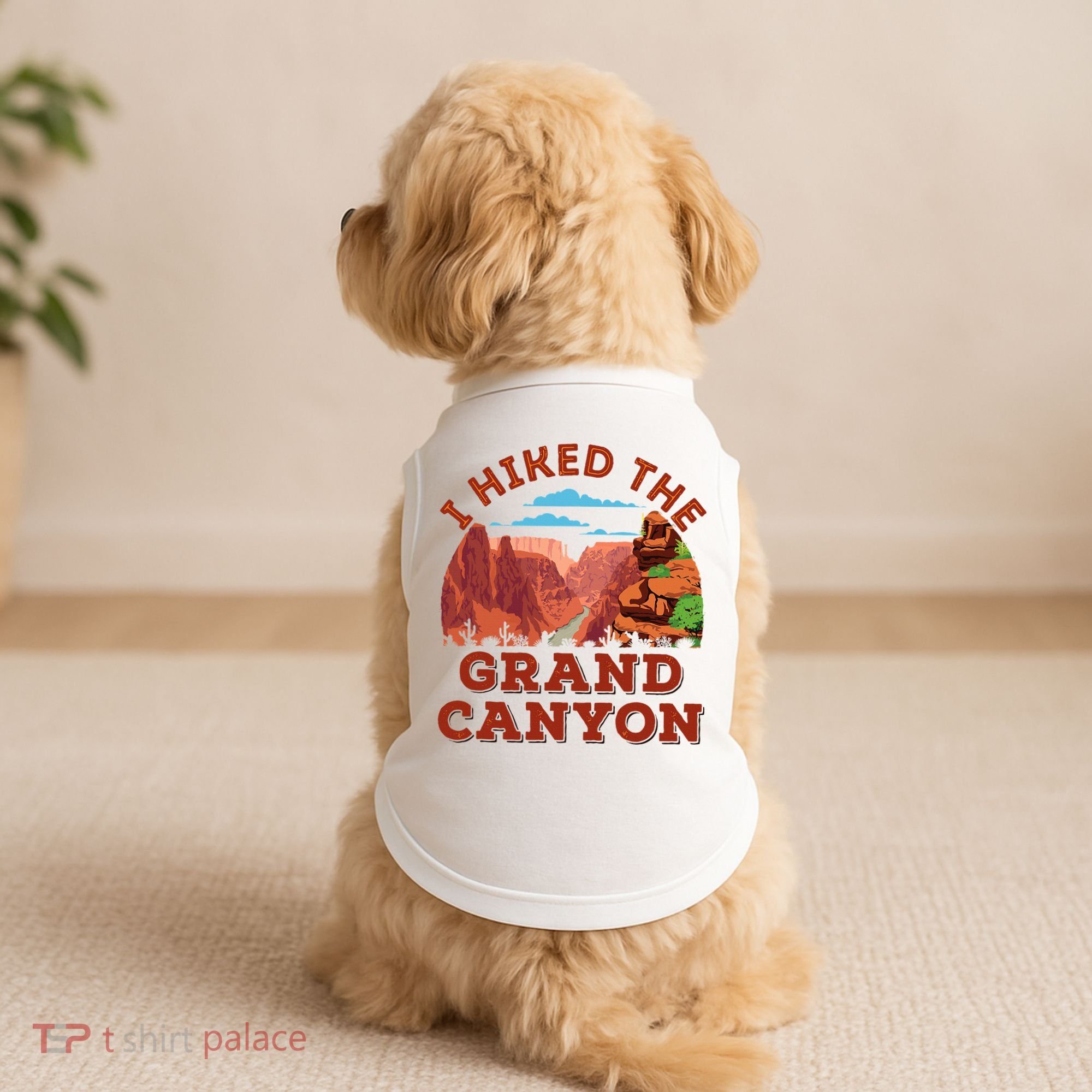 I Hiked The Grand Canyon Souvenir Hiker Hiking  Doggie Tank