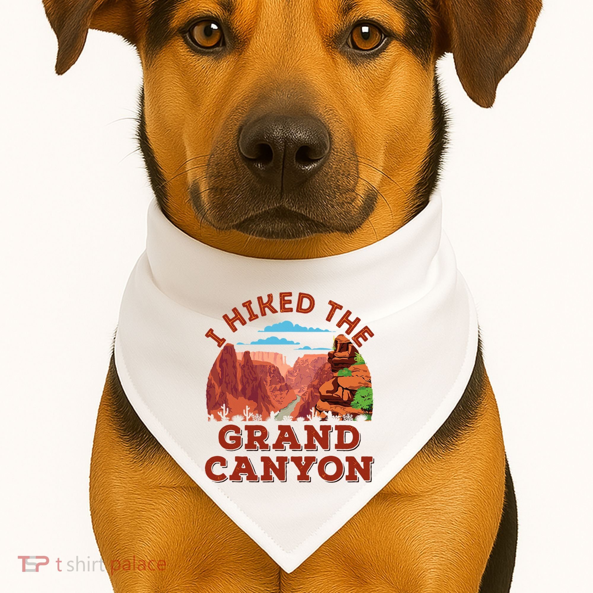 I Hiked The Grand Canyon Souvenir Hiker Hiking  USA-Made Doggie Bandana