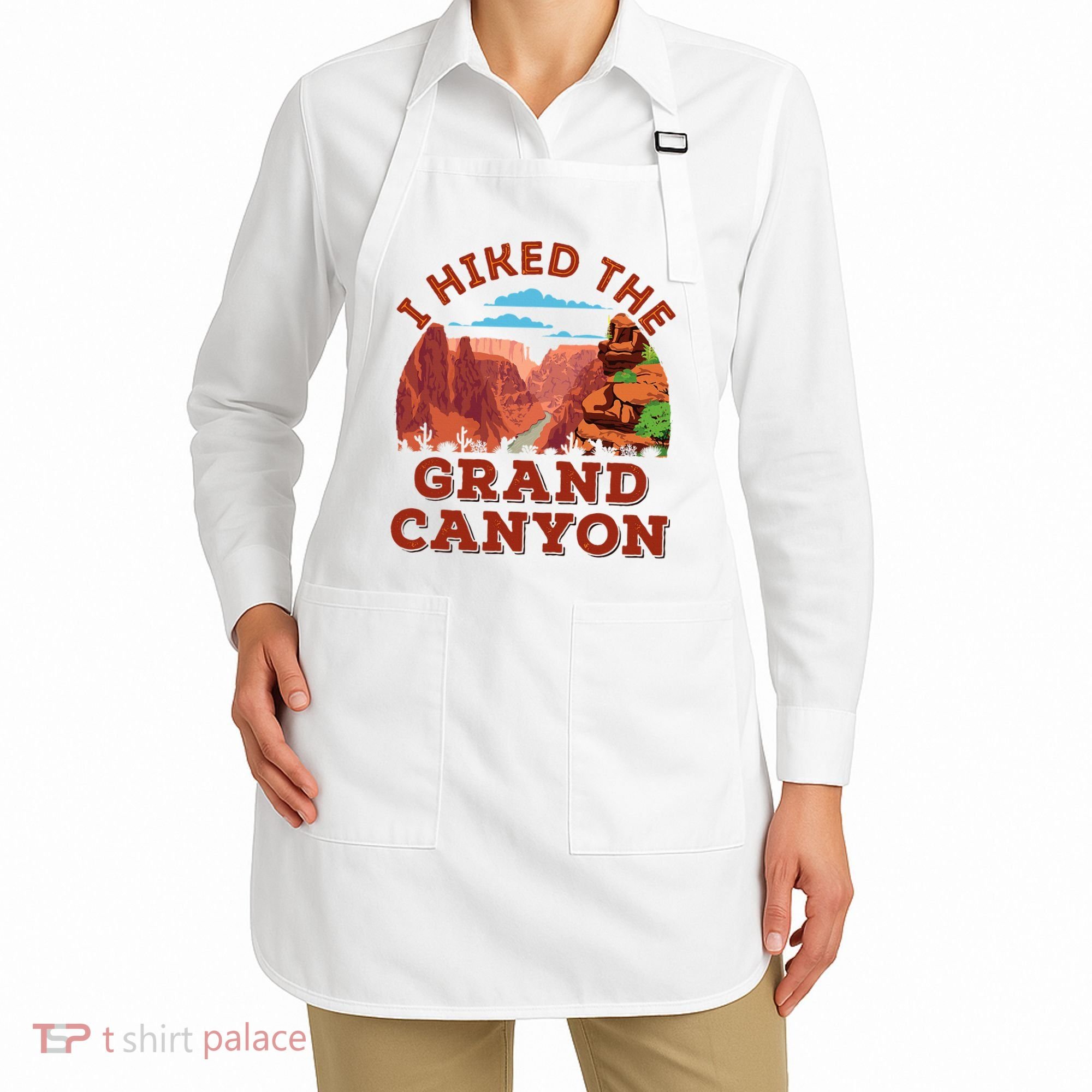 I Hiked The Grand Canyon Souvenir Hiker Hiking  Apron