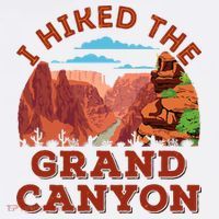 I Hiked The Grand Canyon Souvenir Hiker Hiking  Women's Hoodie thumb 2