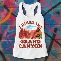 I Hiked The Grand Canyon Souvenir Hiker Hiking  Women's Tank Top thumb 3