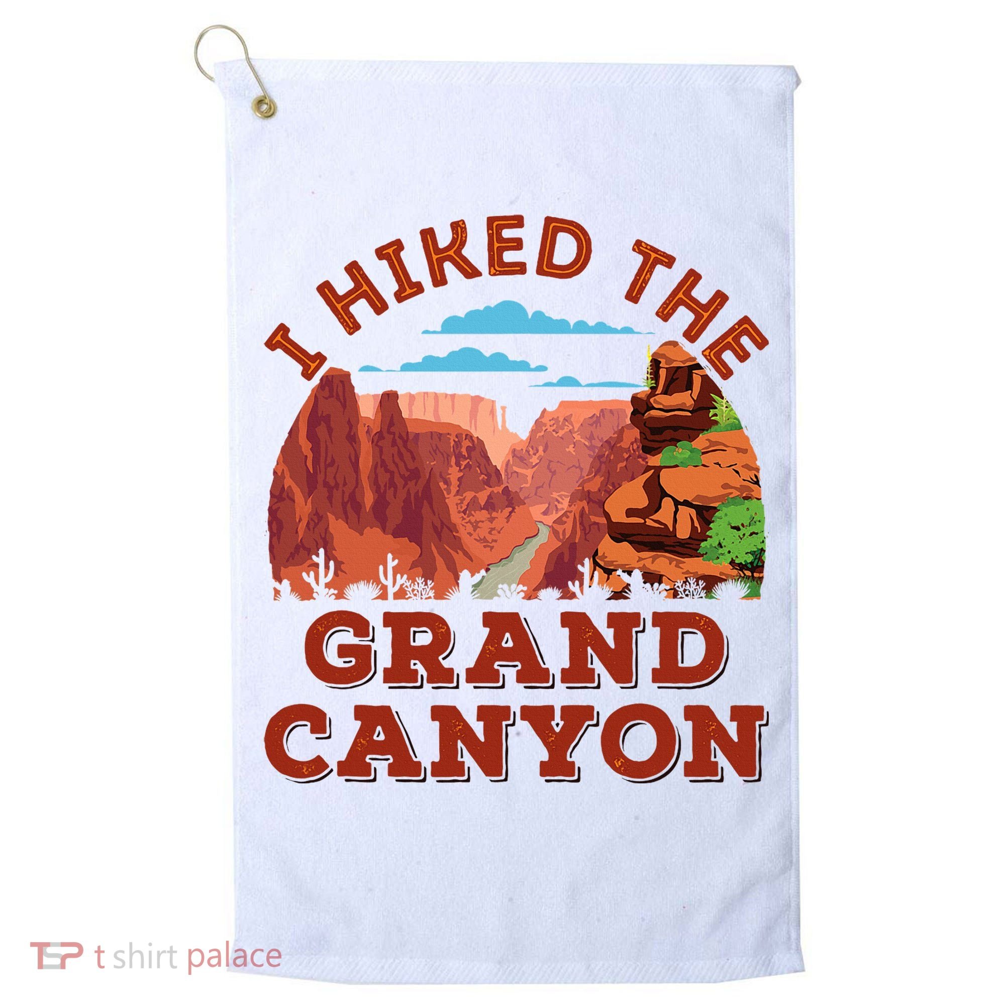 I Hiked The Grand Canyon Souvenir Hiker Hiking  Golf Towel
