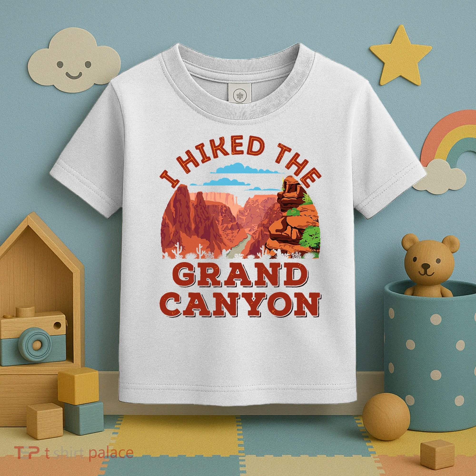 I Hiked The Grand Canyon Souvenir Hiker Hiking  Toddler T-Shirt