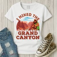 I Hiked The Grand Canyon Souvenir Hiker Hiking  Women's T-Shirt thumb 3