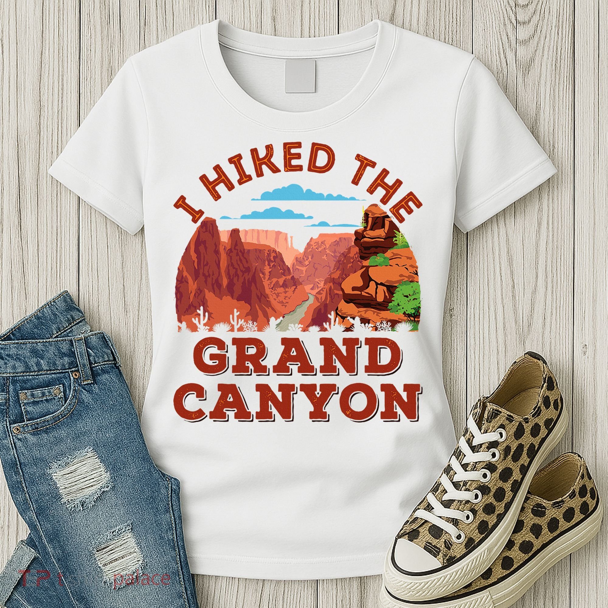 I Hiked The Grand Canyon Souvenir Hiker Hiking  Women's T-Shirt