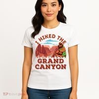 I Hiked The Grand Canyon Souvenir Hiker Hiking  Women's T-Shirt thumb 4