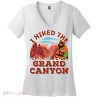 I Hiked The Grand Canyon Souvenir Hiker Hiking  Women's V-Neck T-Shirt thumb 0