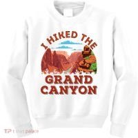 I Hiked The Grand Canyon Souvenir Hiker Hiking  Kids Sweatshirt thumb 0