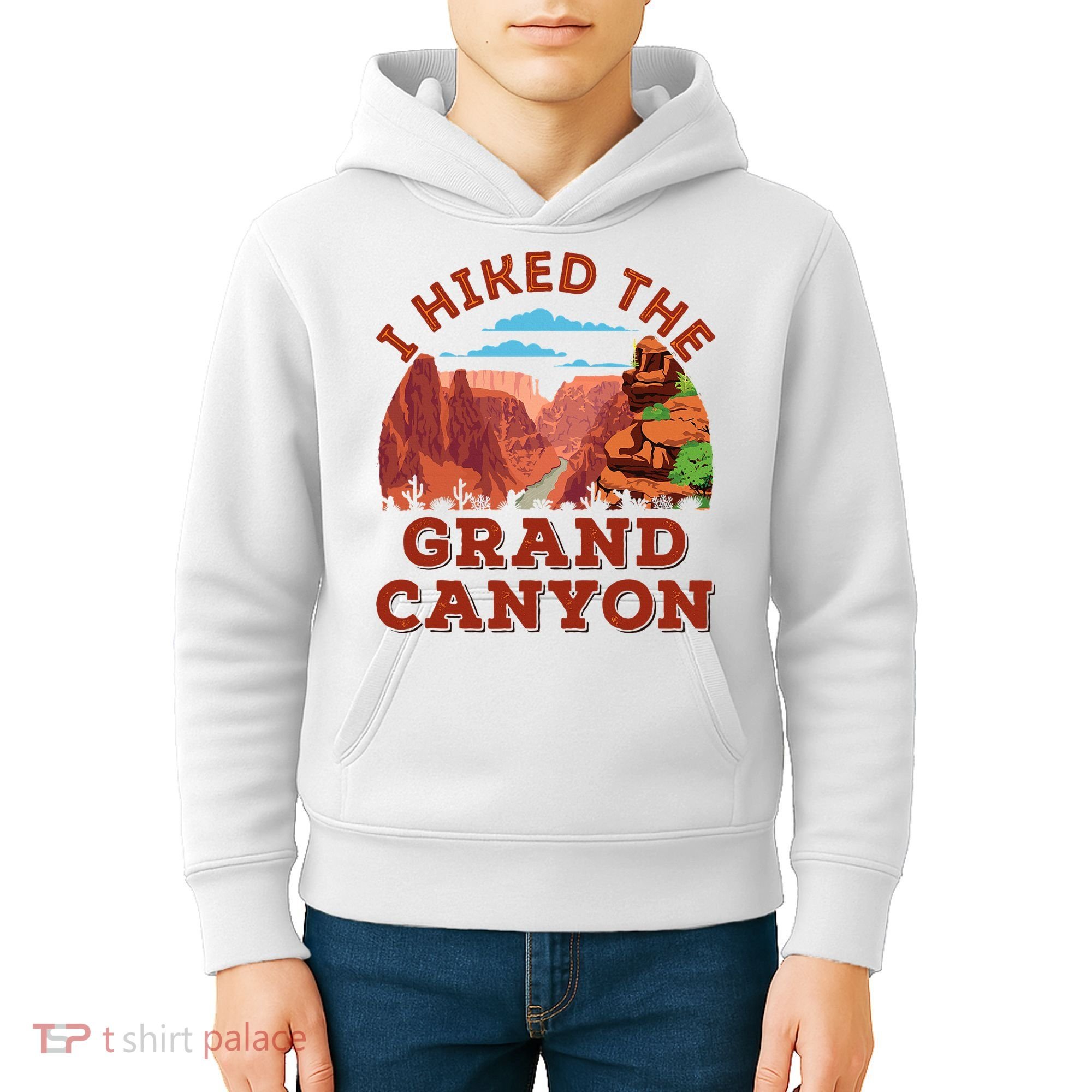 I Hiked The Grand Canyon Souvenir Hiker Hiking  Kids Hoodie