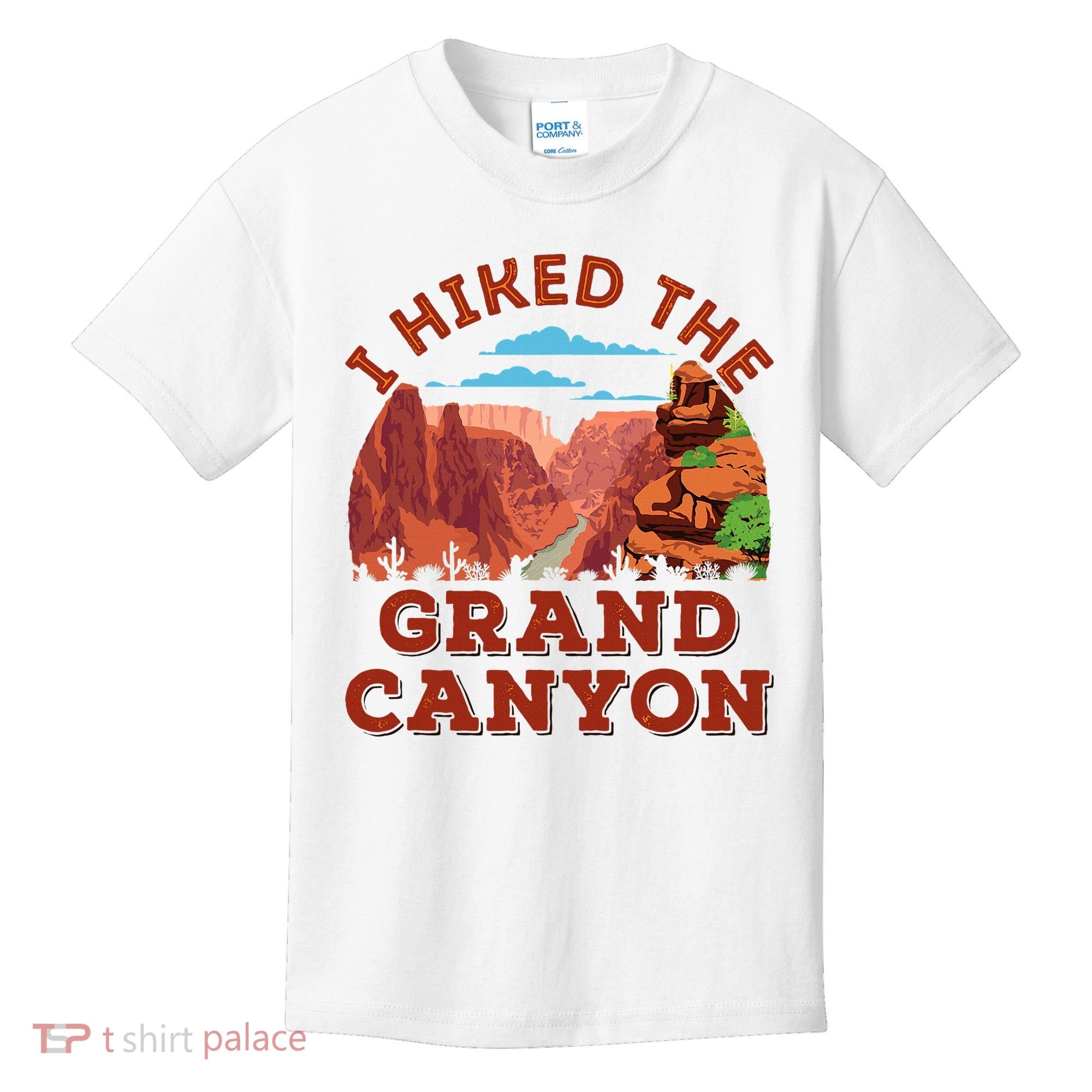 I Hiked The Grand Canyon Souvenir Hiker Hiking  Kids T-Shirt