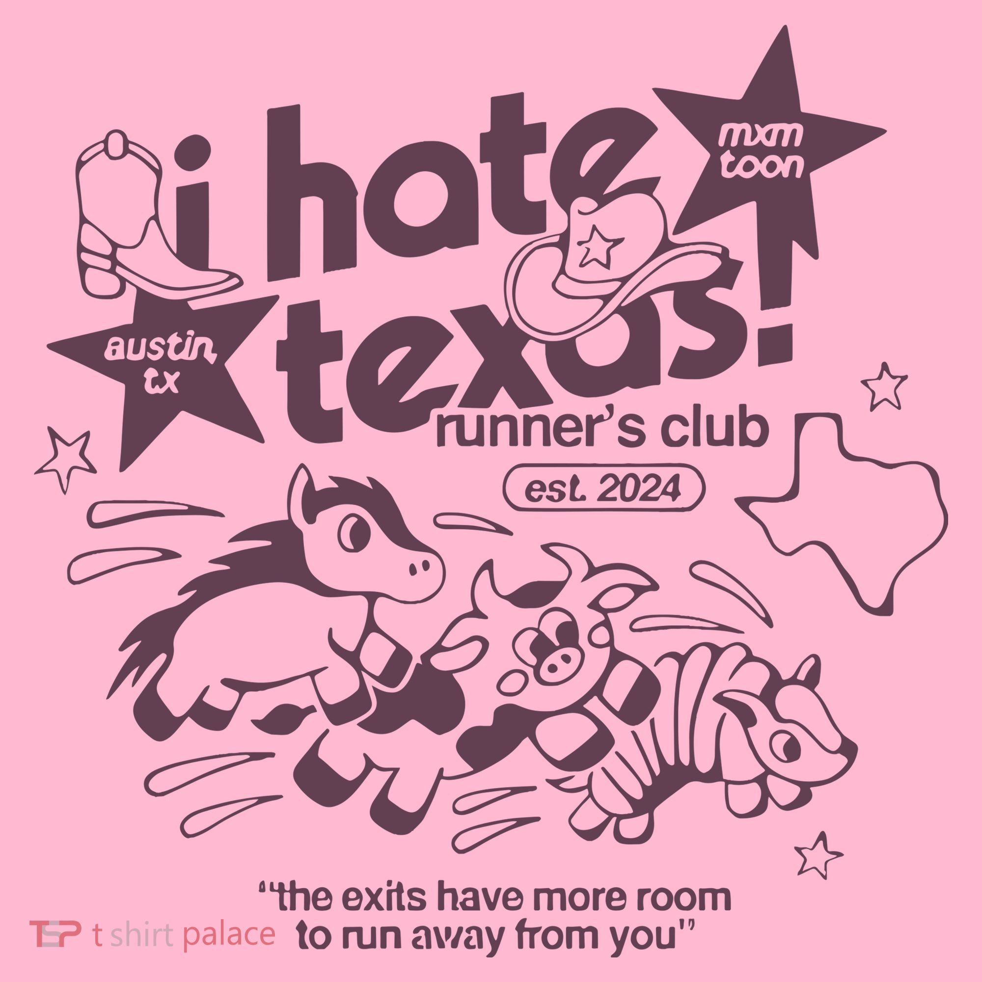 I Hate Texas RunnerS Coaster