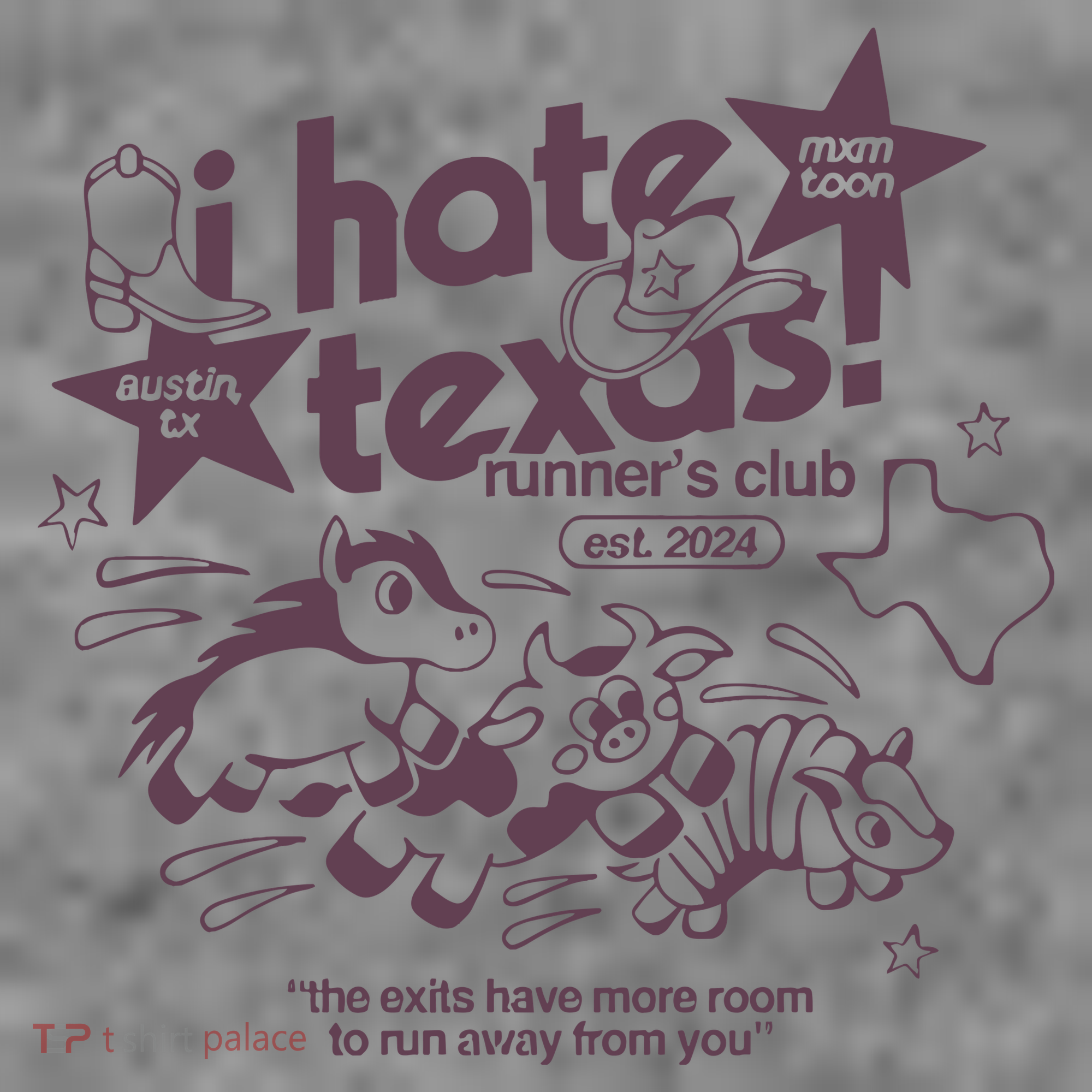 I Hate Texas RunnerS Toddler Hoodie